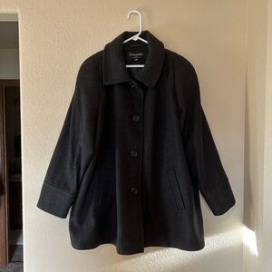 Forecaster Of Boston Women's Wool Blend Peacoat 18W Dark Gray